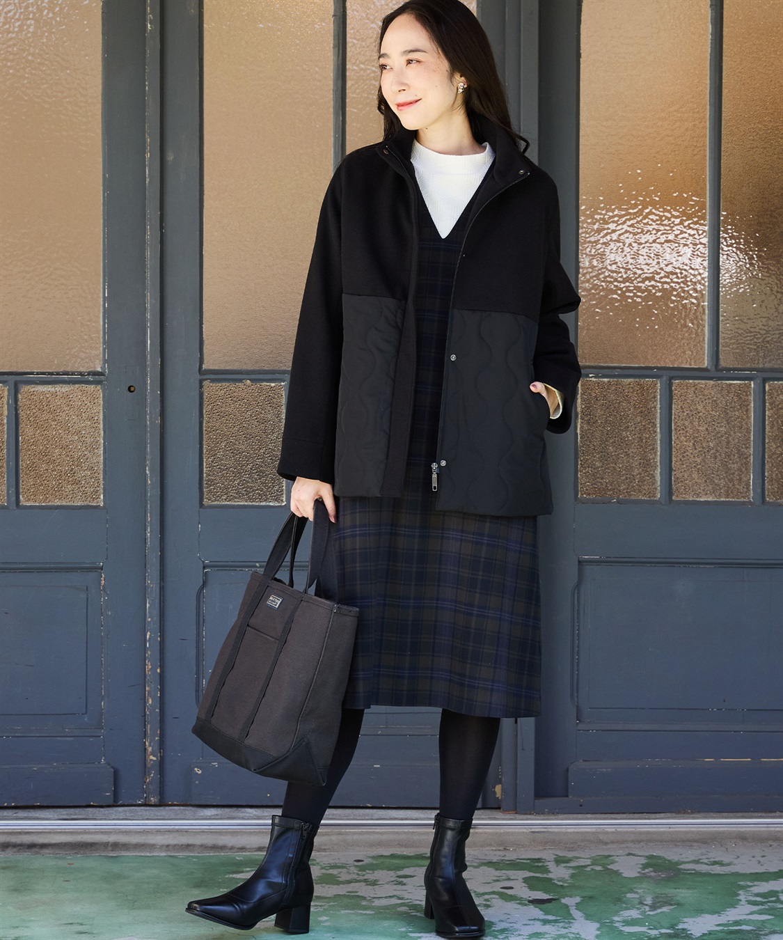 チェックジャンパースカート DECOY｜クロスプラス公式通販サイト