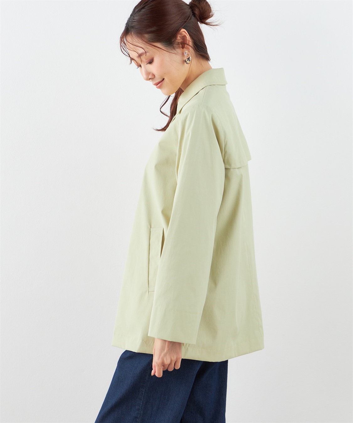 防花粉】【はっ水】ステンカラーコート DECOY｜クロスプラス公式通販サイト