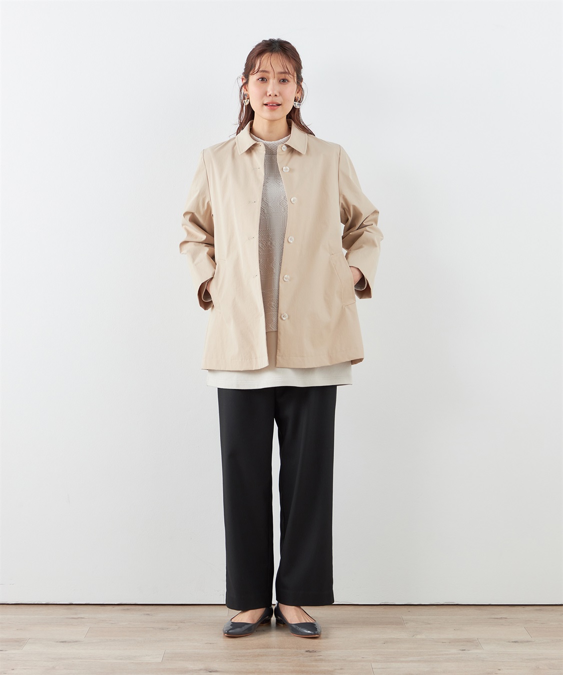 DECOY 【防花粉】【はっ水】ステンカラーコート_sub_20