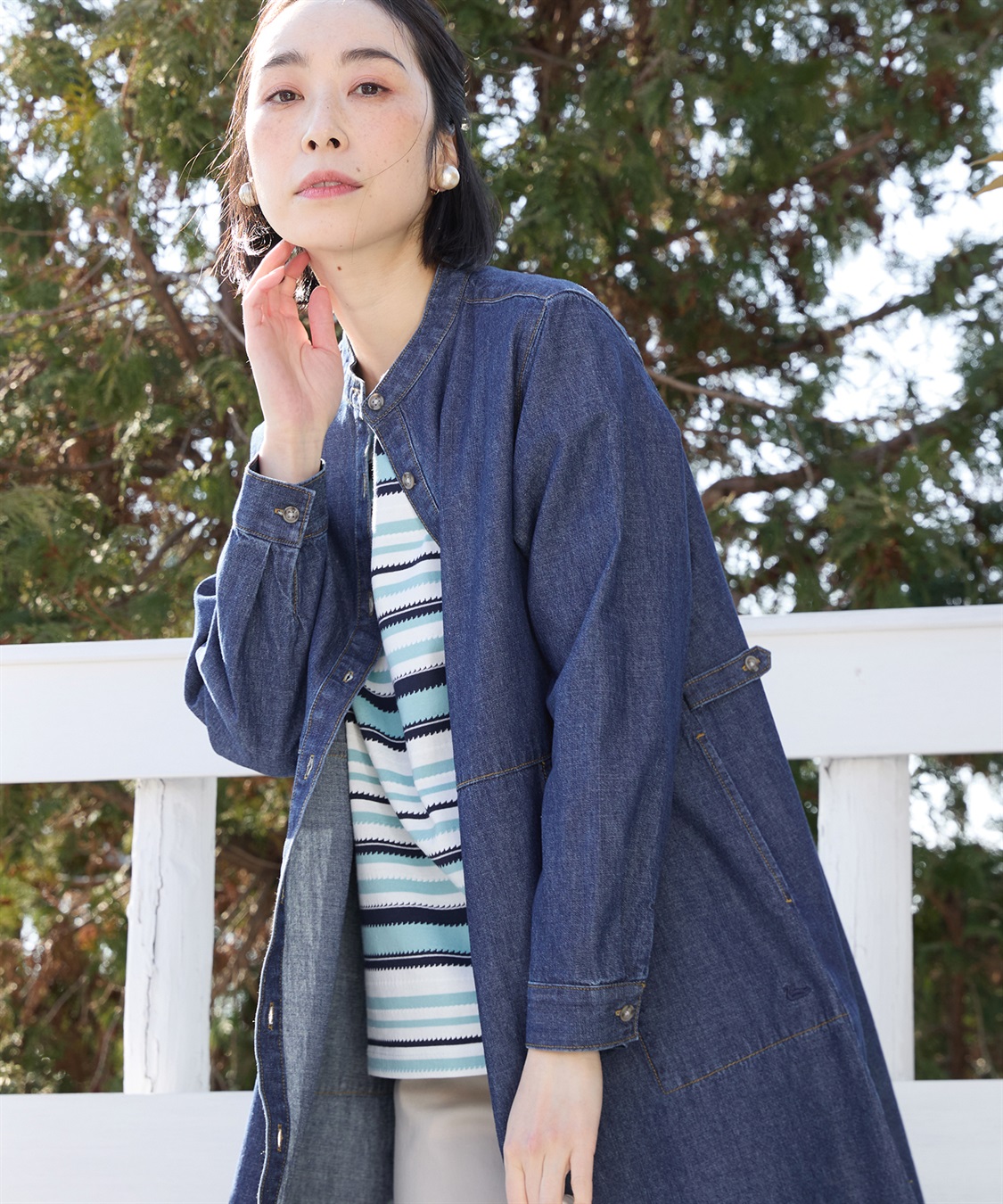 デニムワンピース DECOY｜クロスプラス公式通販サイト