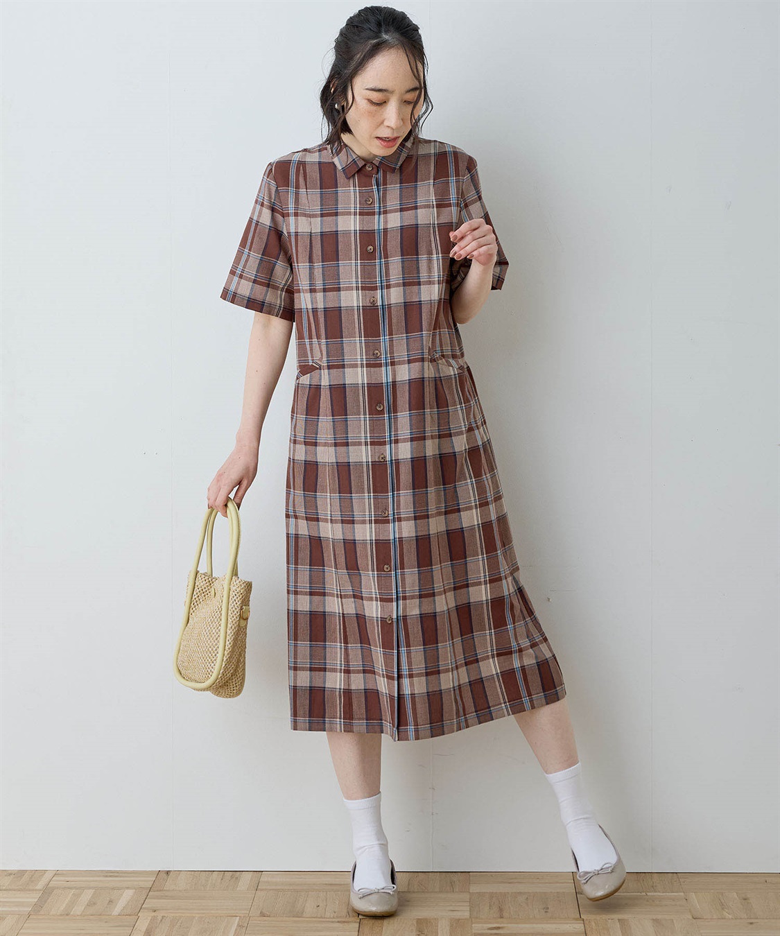 DECOY チェックワンピース_sub_10