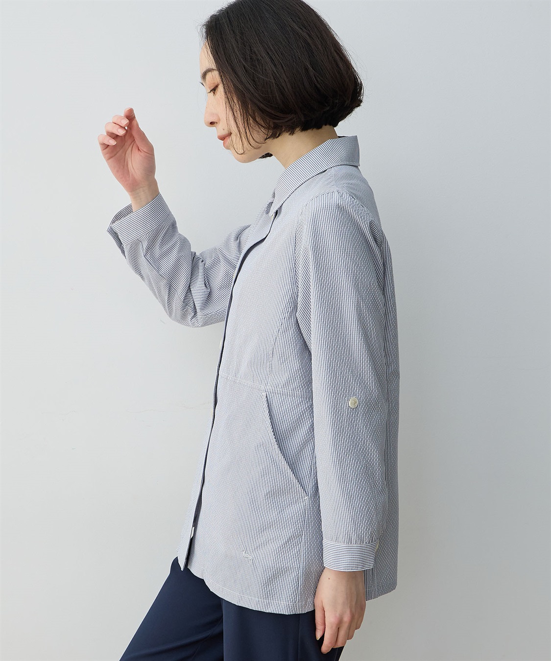 DECOY ジャガードストライプジャケット_sub_3