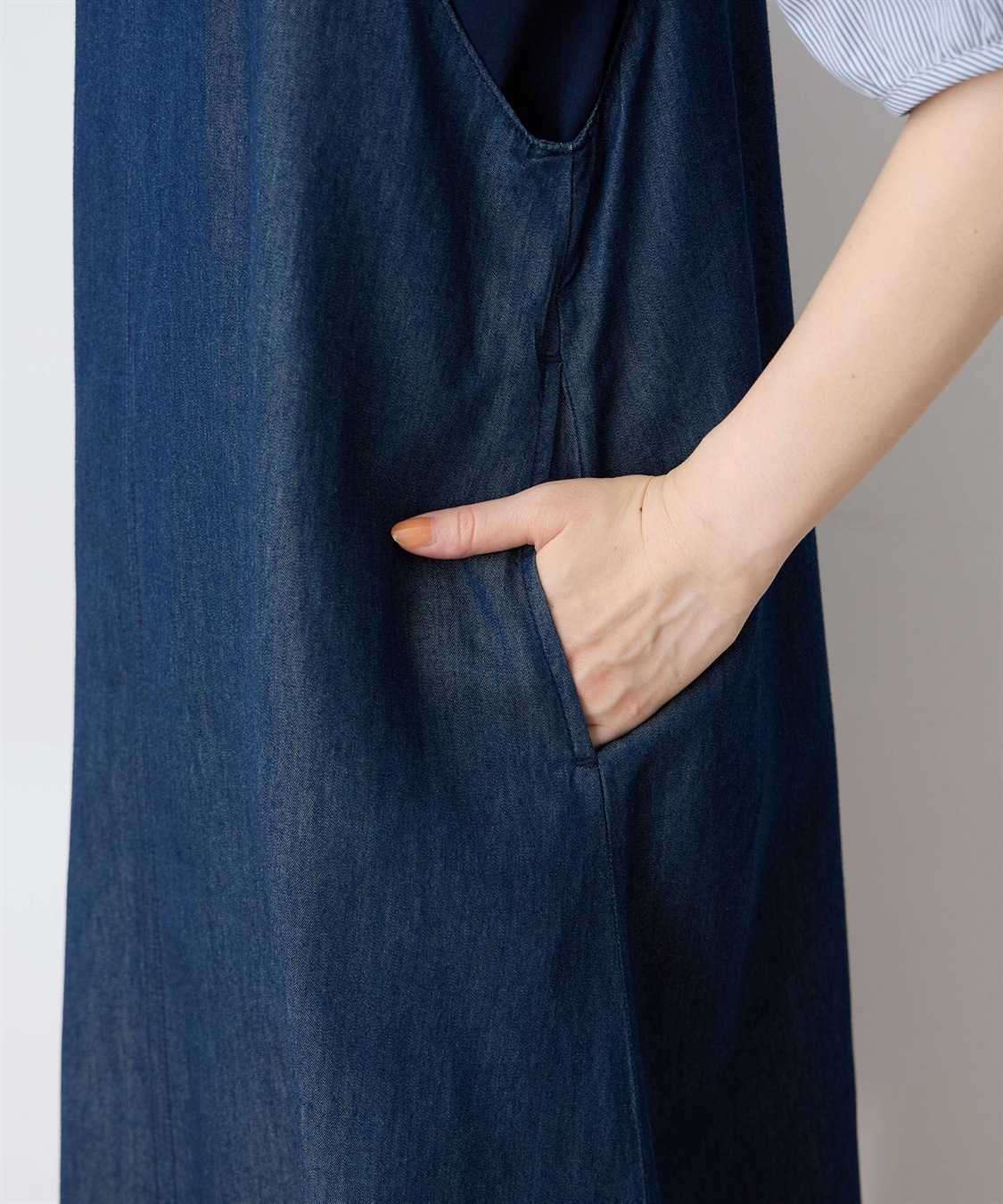 DECOY 【冷感】デニムサスペンダースカート_sub_6