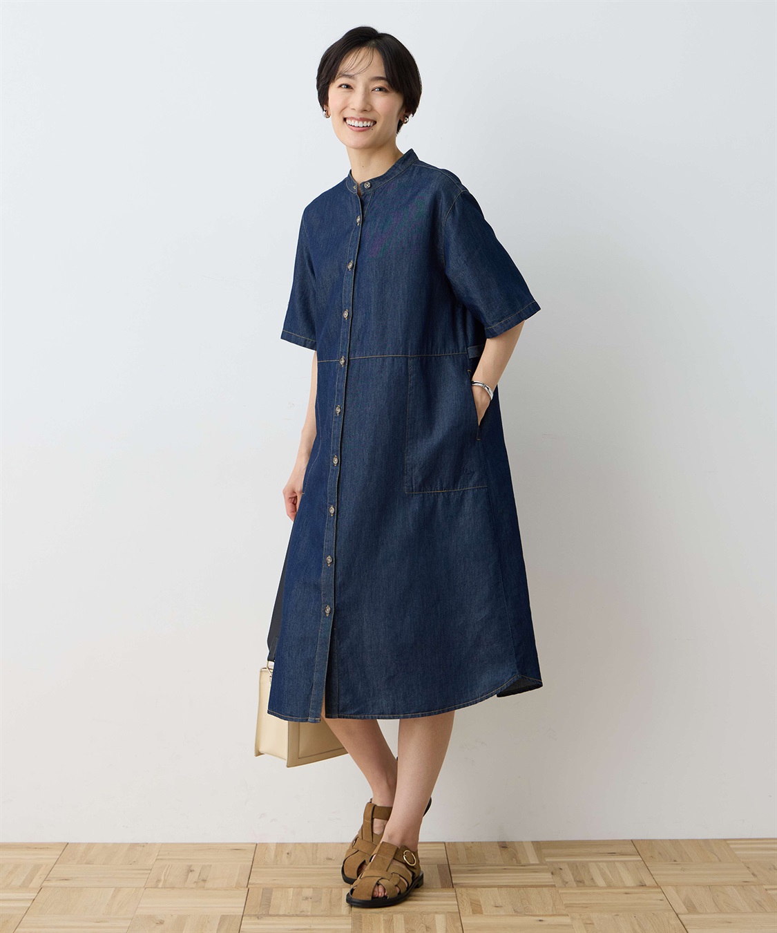 ファンデルメイデ 冷感】テンセルデニムワンピース DECOY｜クロスプラス公式通販サイト