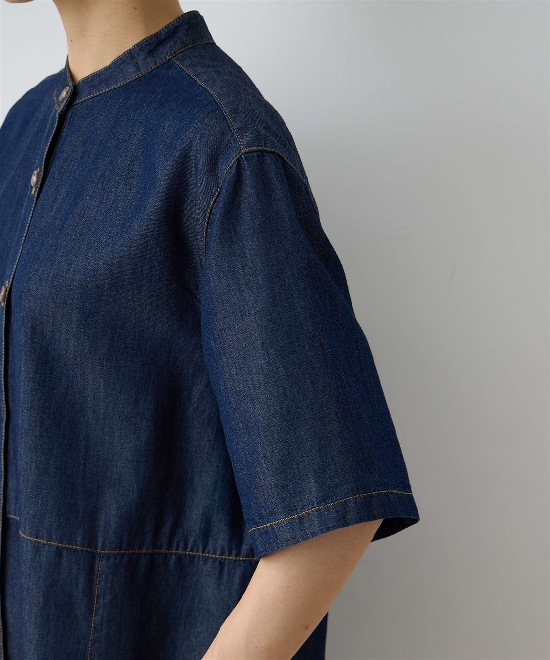 DECOY 【冷感】テンセルデニムワンピース_sub_6