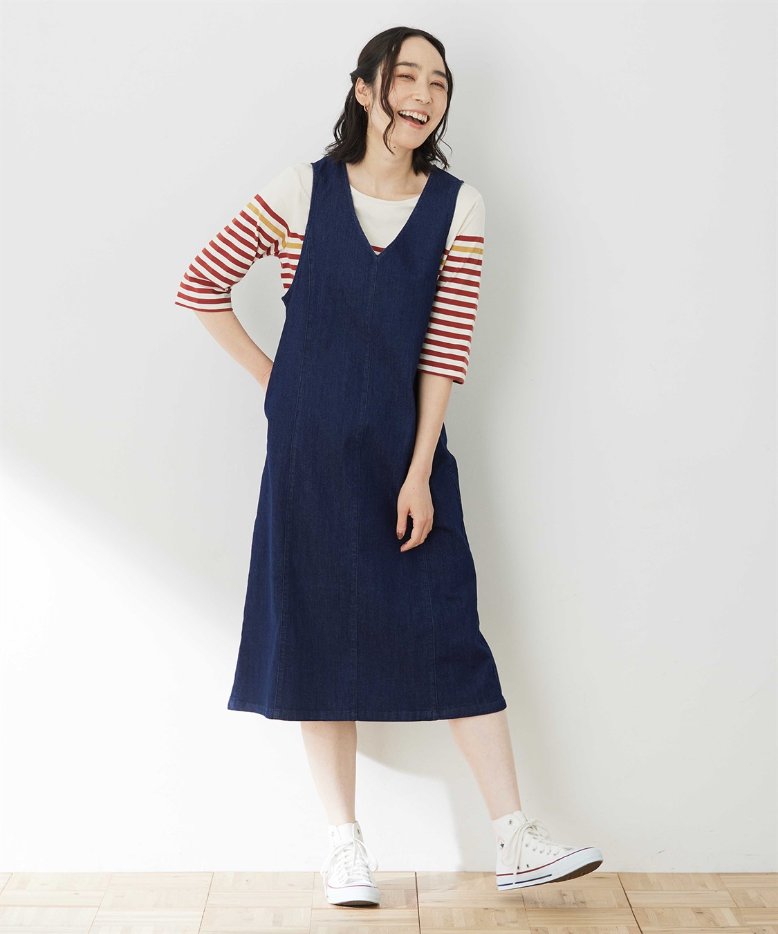 DECOY デニムジャンパースカート_sub_1