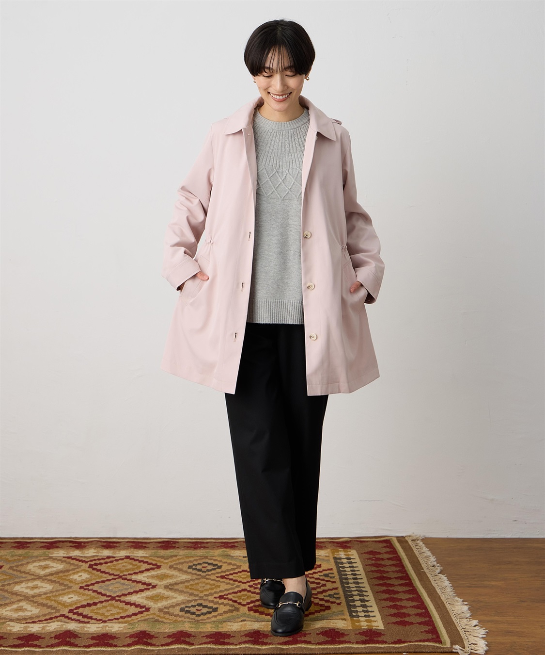 DECOY ライナー付きステンカラーコート【はっ水・ハンドウォッシャブル・花粉が落ちやすい・ライナー取り外し可能】_sub_4