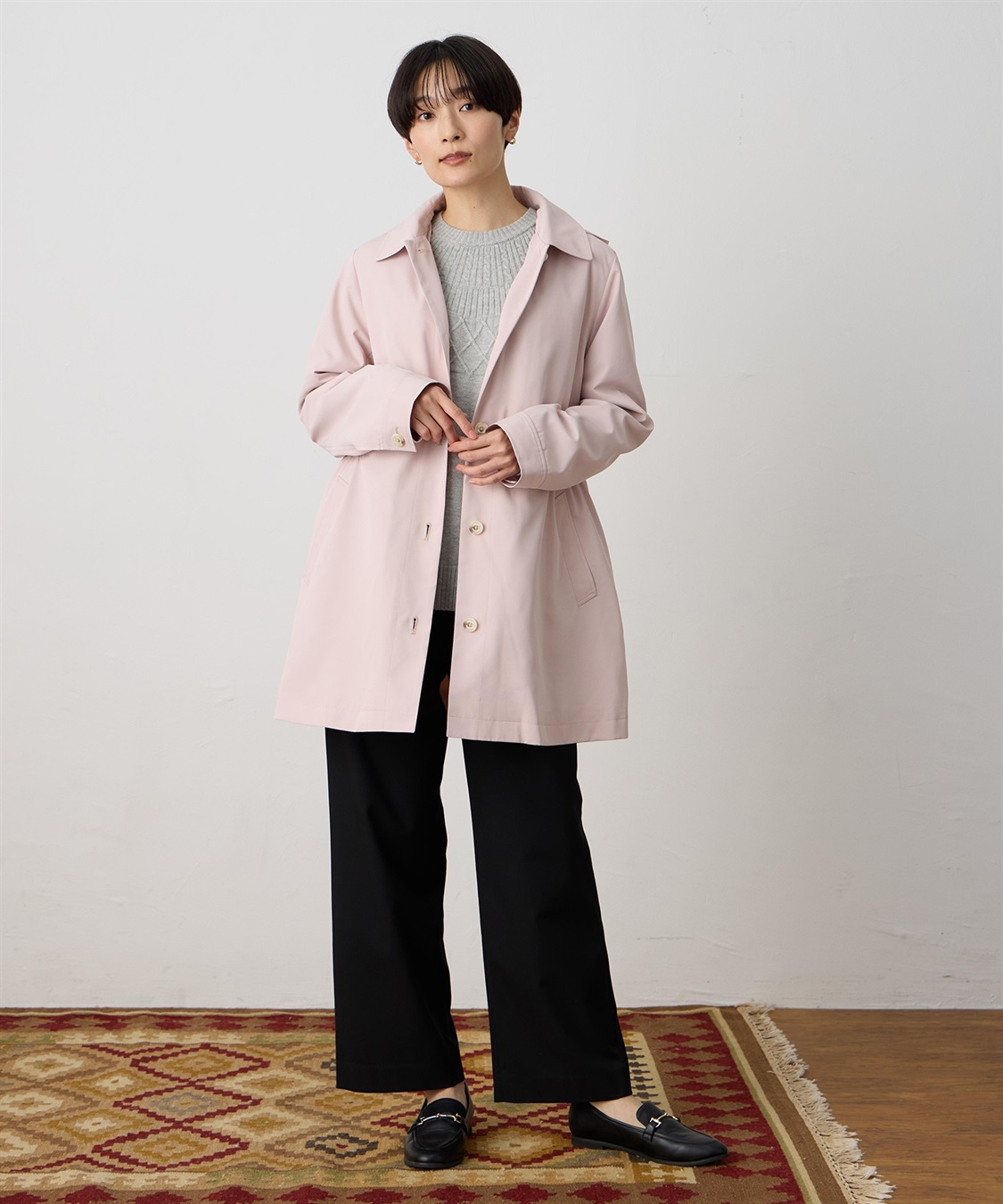 DECOY ライナー付きステンカラーコート【はっ水・ハンドウォッシャブル・花粉が落ちやすい・ライナー取り外し可能】_sub_5