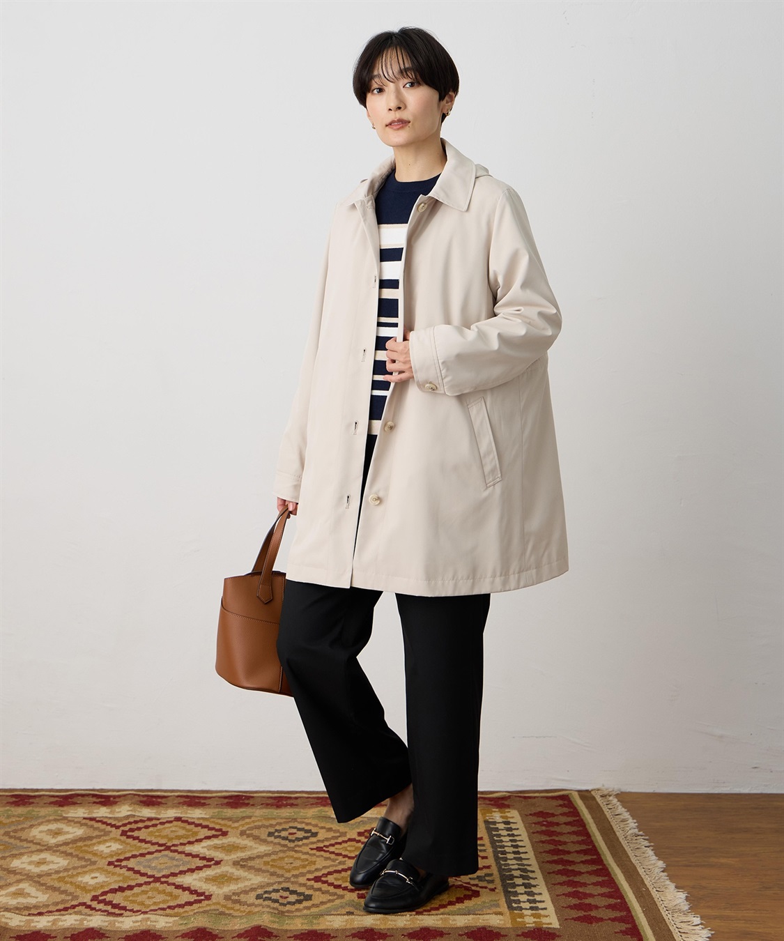 DECOY ライナー付きステンカラーコート【はっ水・ハンドウォッシャブル・花粉が落ちやすい・ライナー取り外し可能】_sub_11