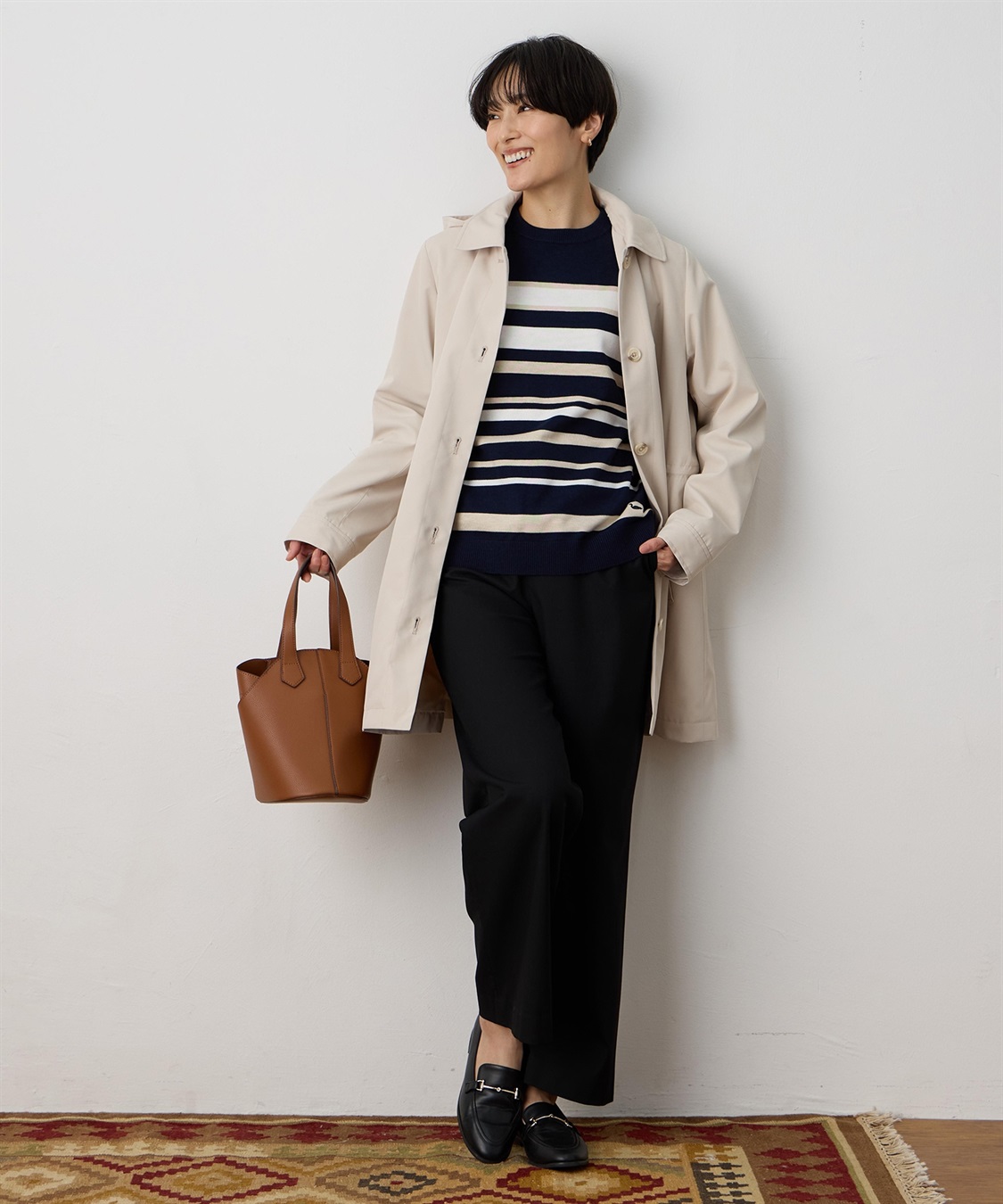 DECOY ライナー付きステンカラーコート【はっ水・ハンドウォッシャブル・花粉が落ちやすい・ライナー取り外し可能】_sub_13