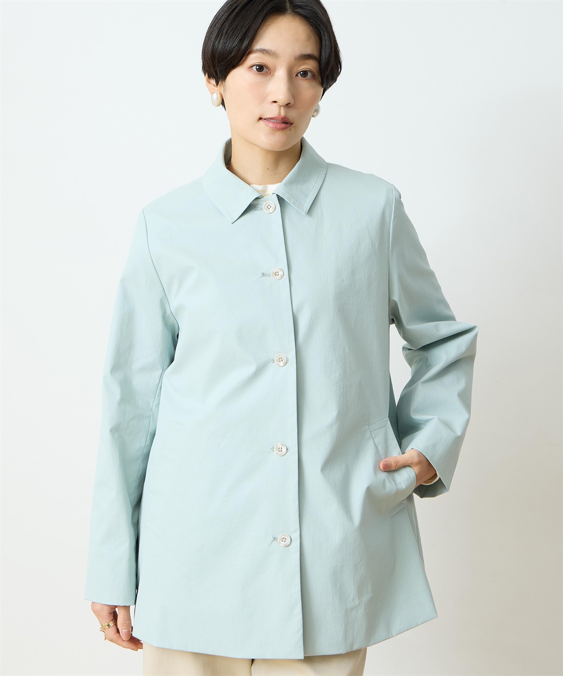 DECOY ストレッチステンカラーコート【はっ水・花粉が落ちやすい】_sub_3