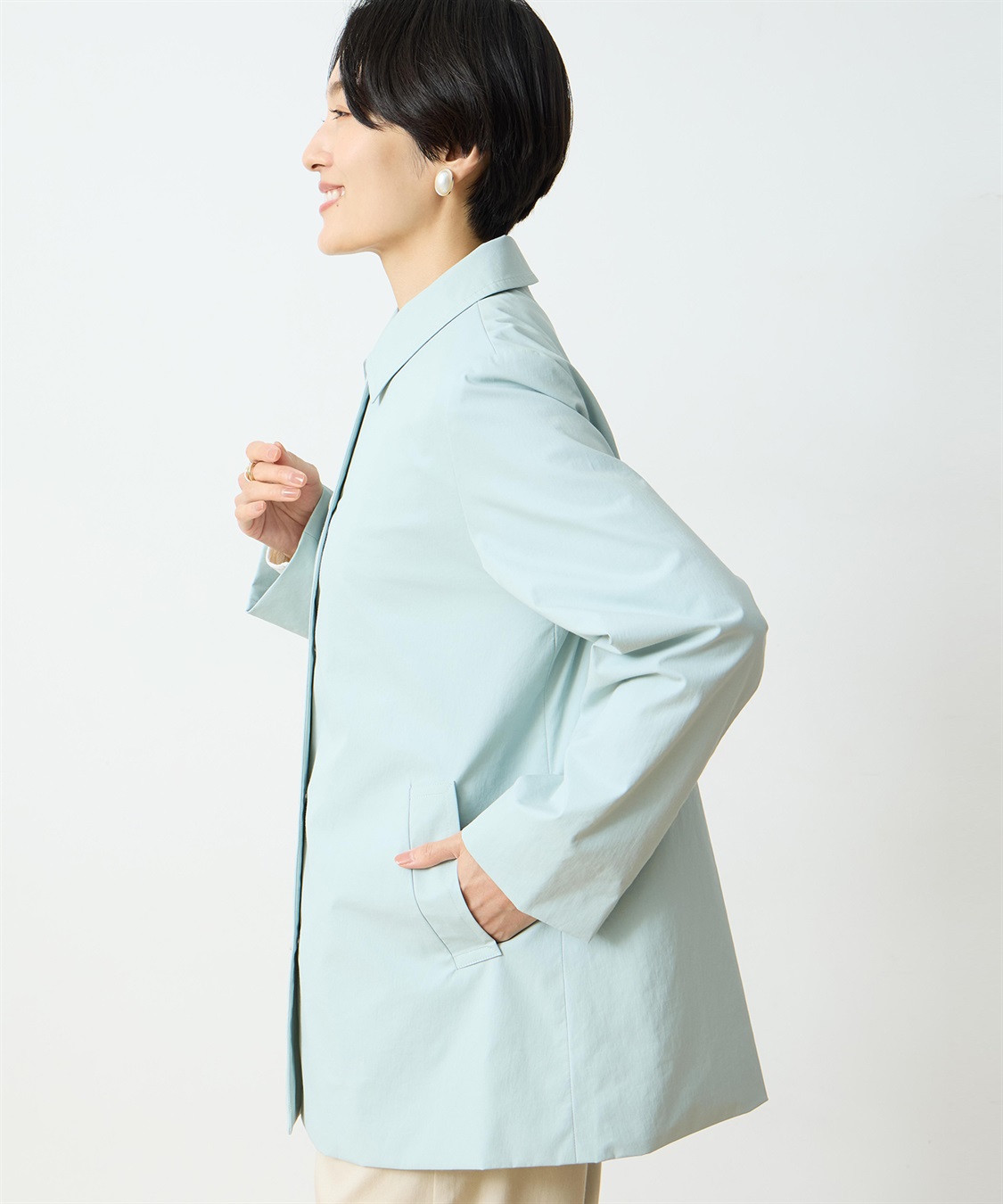 DECOY ストレッチステンカラーコート【はっ水・花粉が落ちやすい】_sub_4