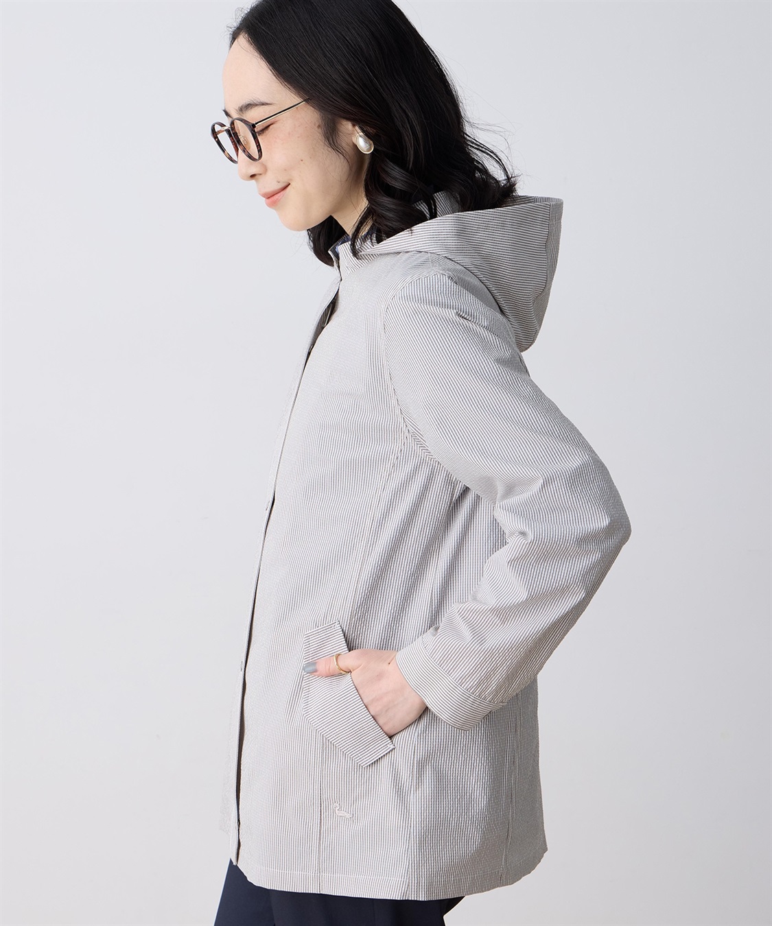 DECOY サッカーストライプジャケット【フード取り外し可】_sub_3