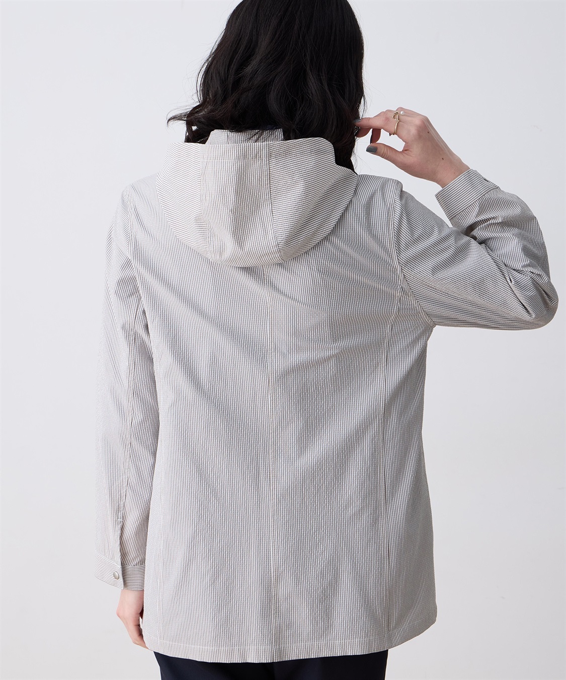 DECOY サッカーストライプジャケット【フード取り外し可】_sub_4