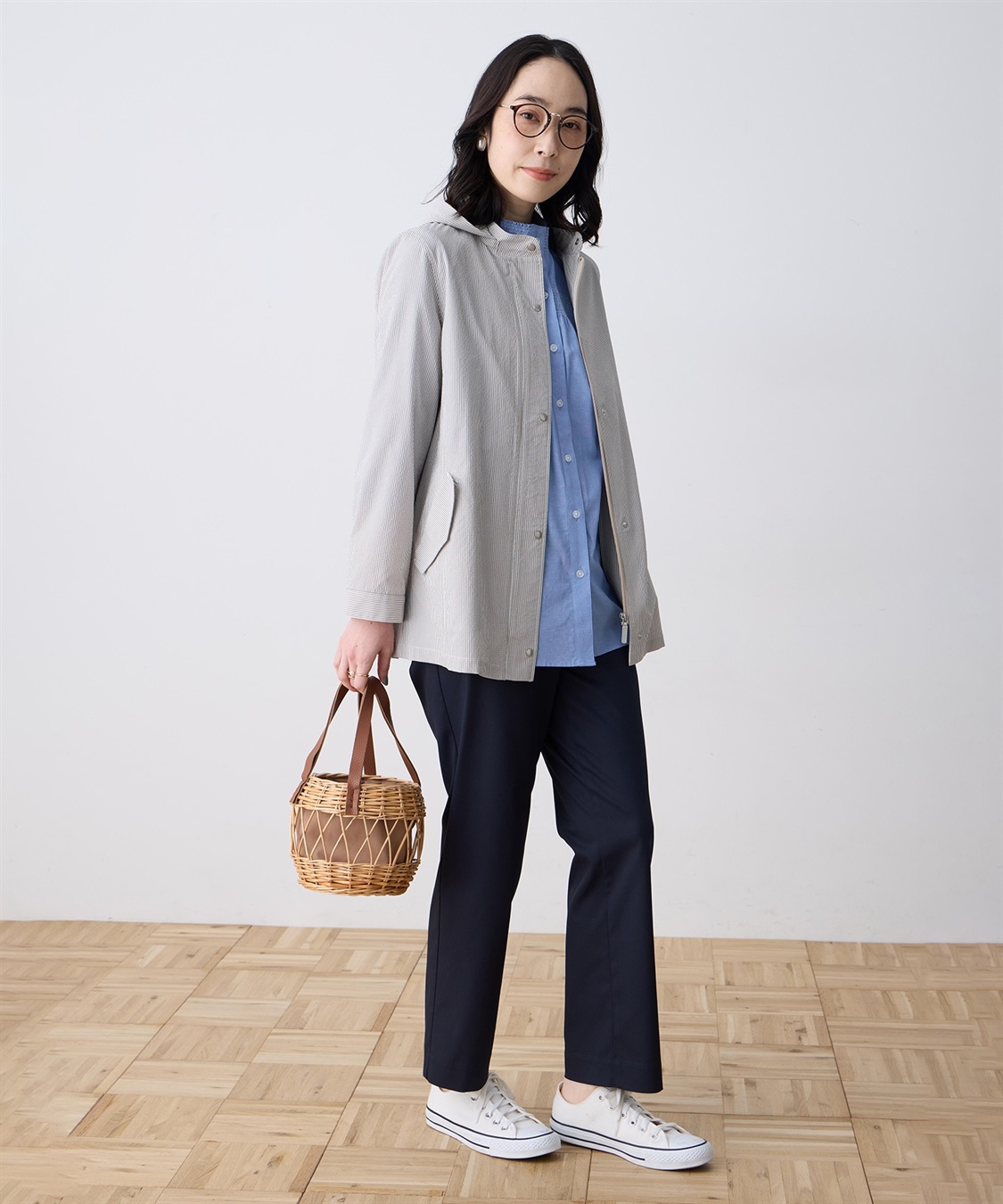 DECOY サッカーストライプジャケット【フード取り外し可】_sub_8