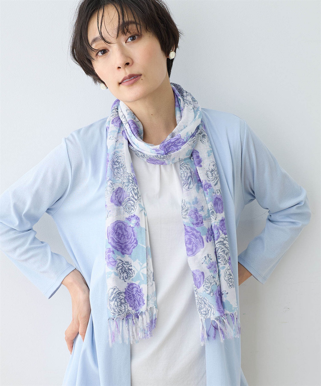 DECOY フラワープリントストール_sub_1