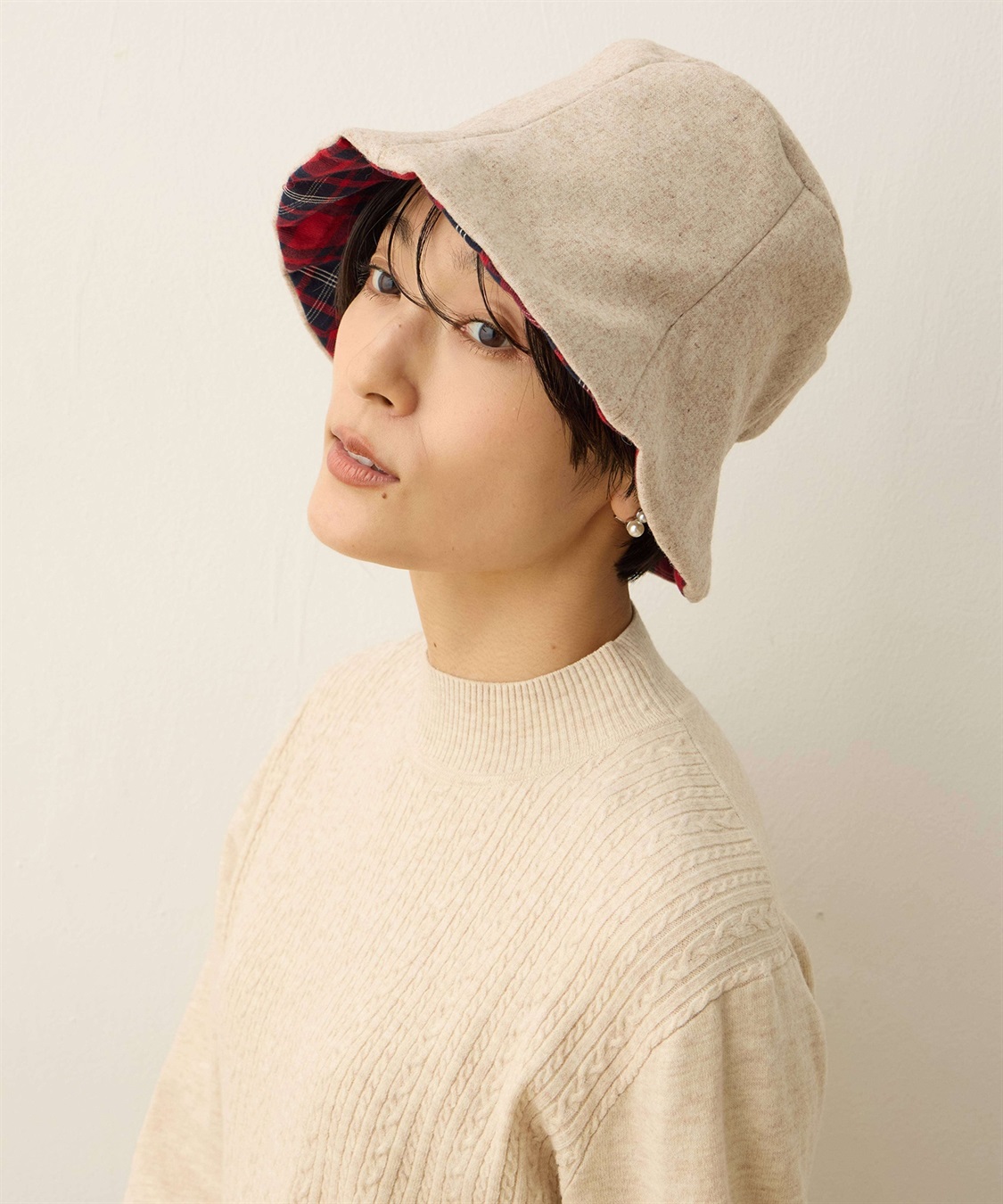 DECOY ツバ裏チェックハット_sub_2