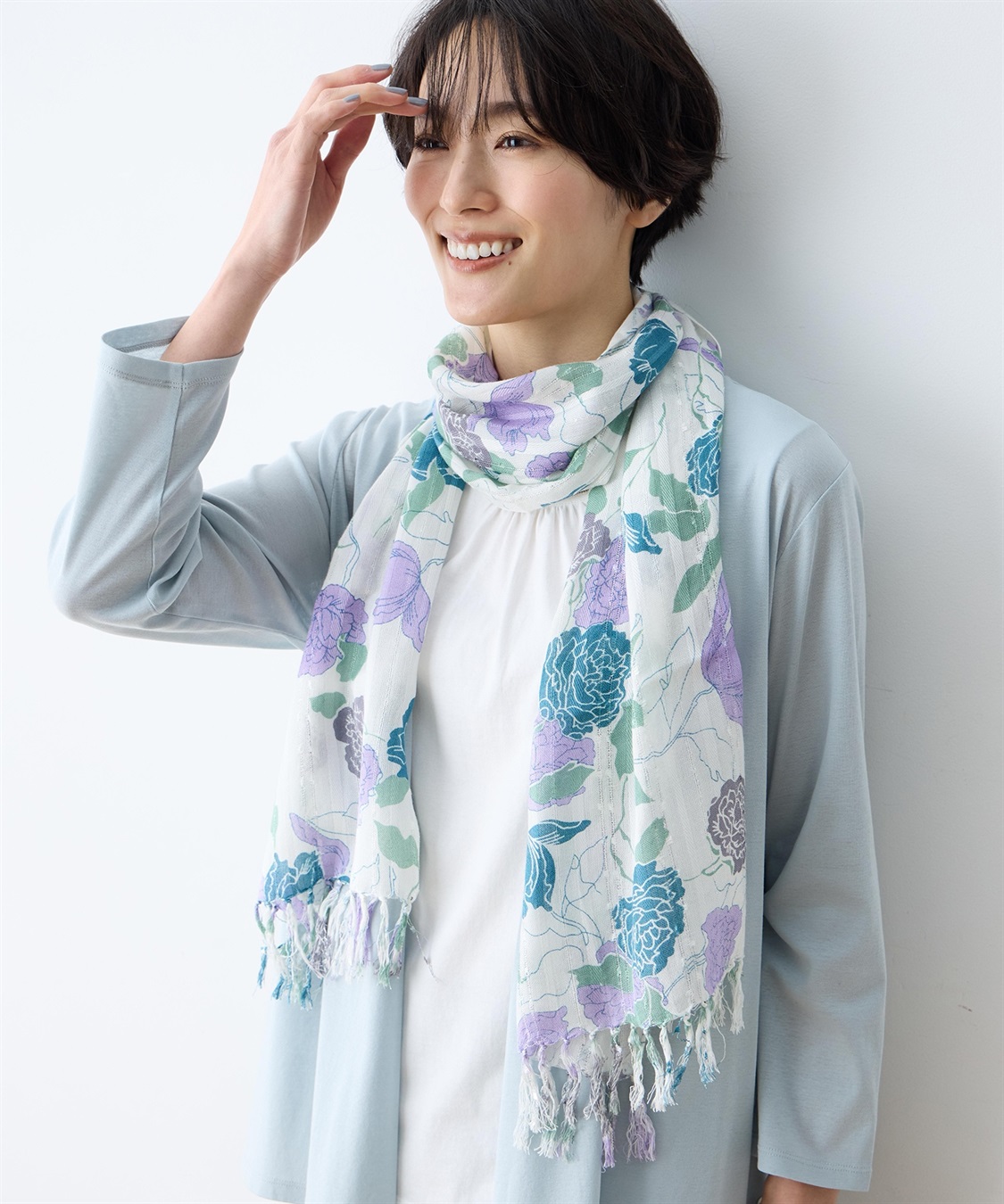 DECOY フラワープリントストール_sub_1