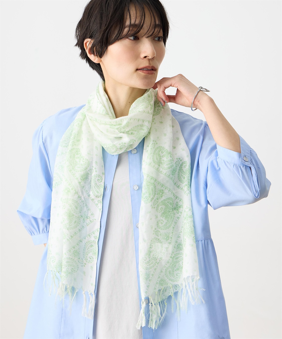 DECOY ペイズリープリントストール_sub_2