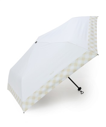 DECOY 部分チェック折り畳み傘【晴雨兼用】【UVカット】【遮熱】【軽量】_subthumb_3