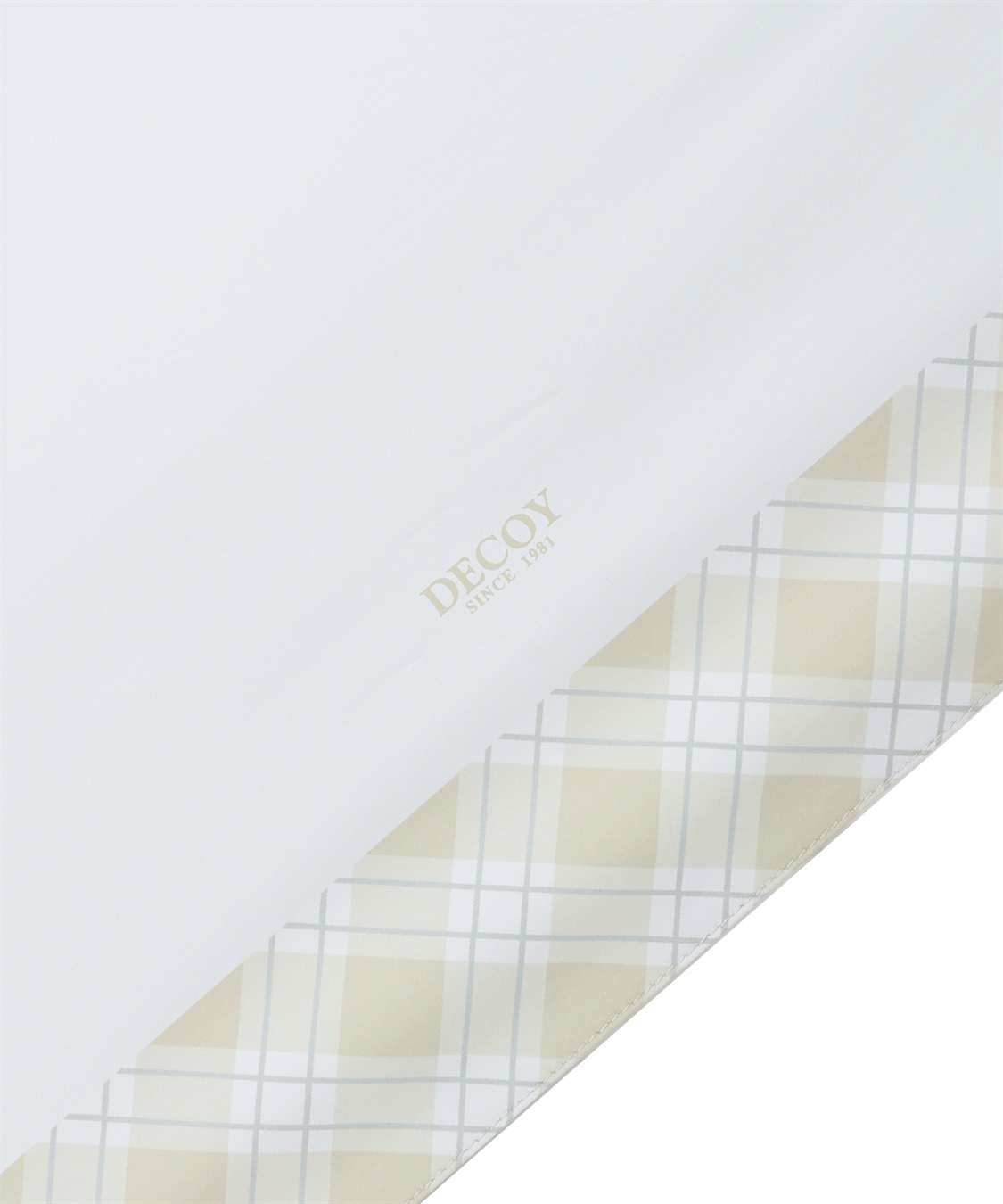 DECOY 部分チェック折り畳み傘【晴雨兼用】【UVカット】【遮熱】【軽量】_sub_4