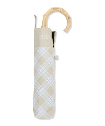 DECOY チェック折り畳み傘【晴雨兼用】【UVカット】【遮熱】【軽量】_subthumb_2