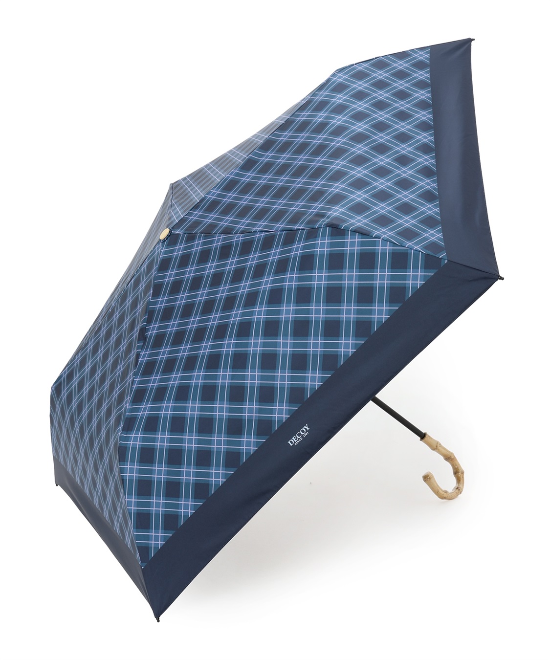 DECOY チェック折り畳み傘【晴雨兼用】【UVカット】【遮熱】【軽量】_sub_7