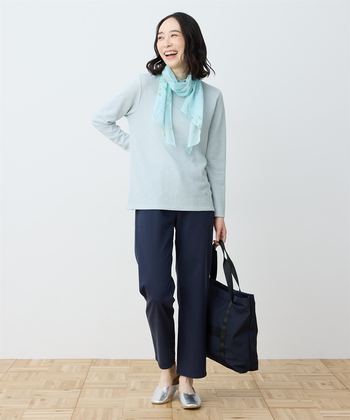 DECOY ボタニカルプリントストール_sub_3