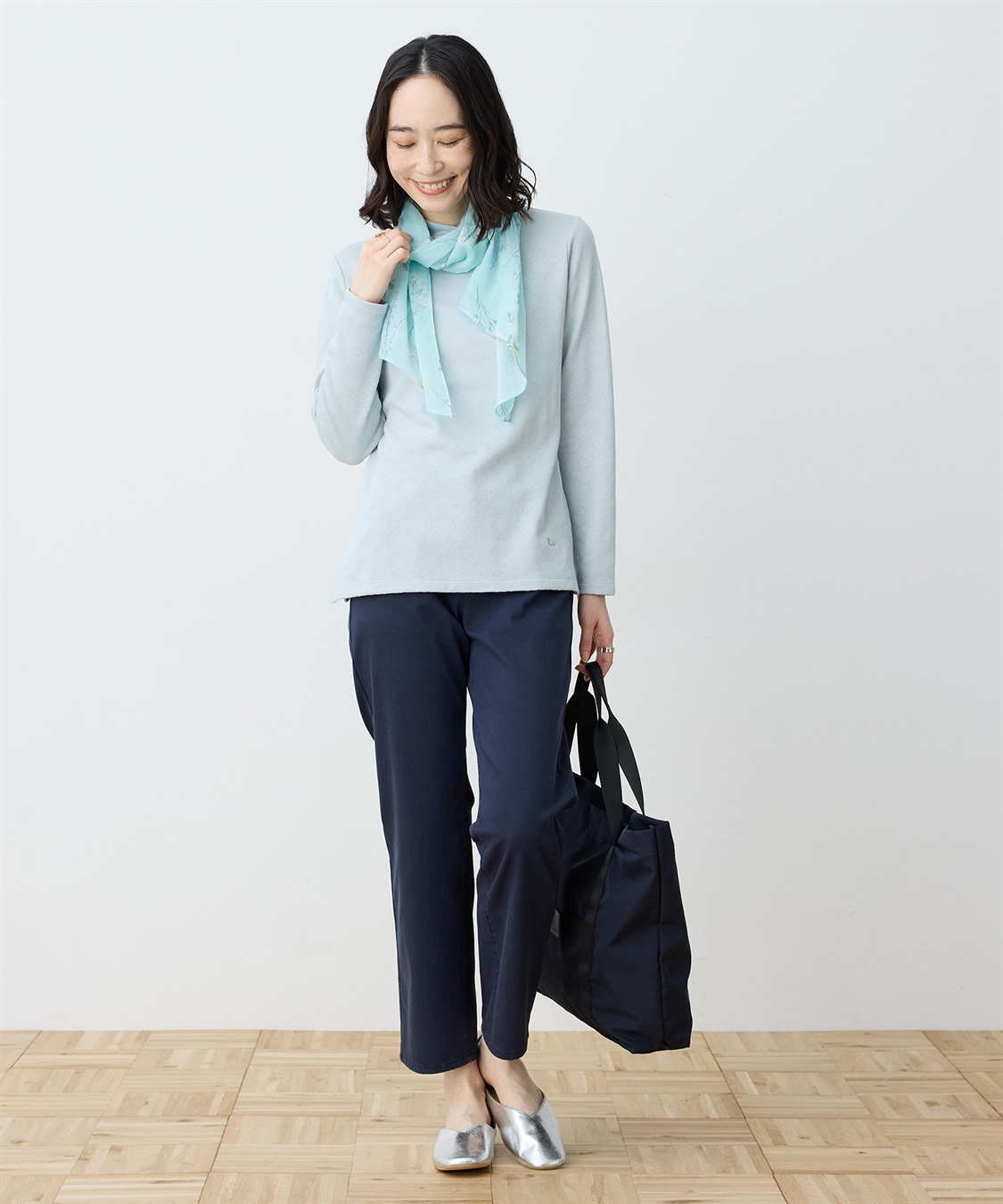 DECOY ボタニカルプリントストール_sub_4