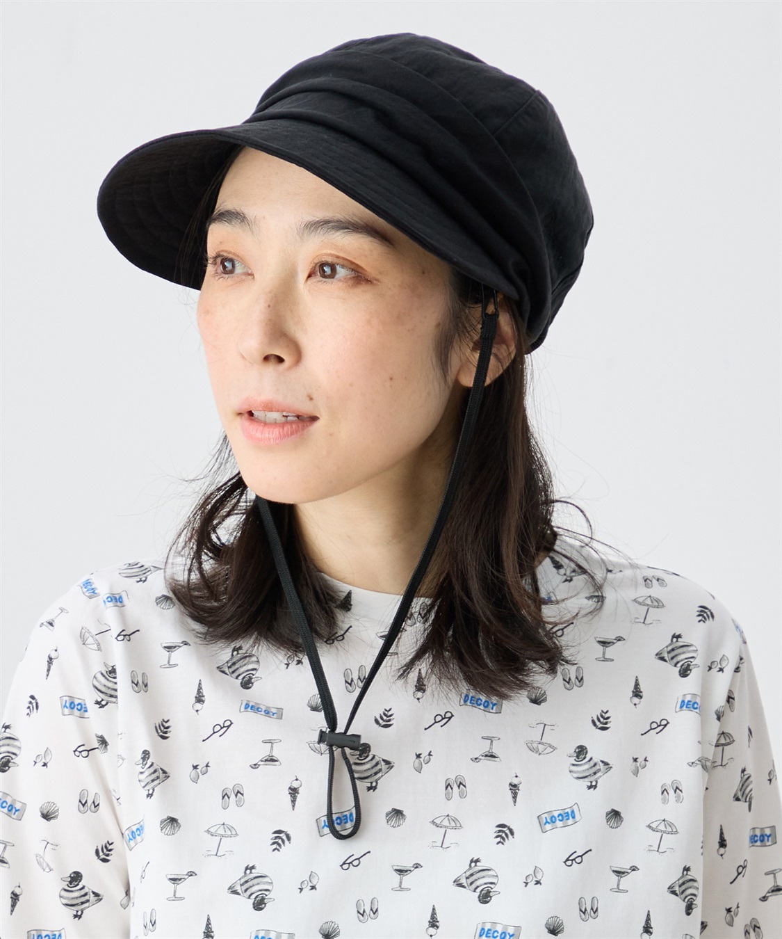 DECOY ツバ長キャスケット【接触冷感裏地・サイズ調整可能】_sub_6