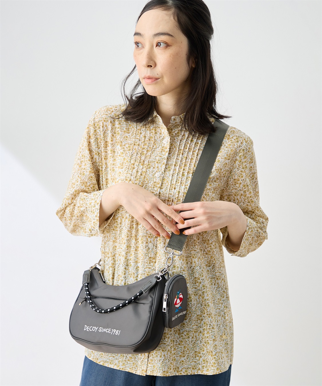 DECOY 【トムさんコラボ】コイくんワンポイント刺しゅうポーチ付きショルダーバッグ_sub_7
