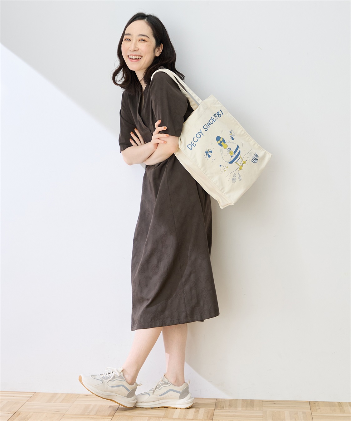 DECOY 【トムさんコラボ】コイくんプリントマチ付きキャンバストートバッグ_sub_2