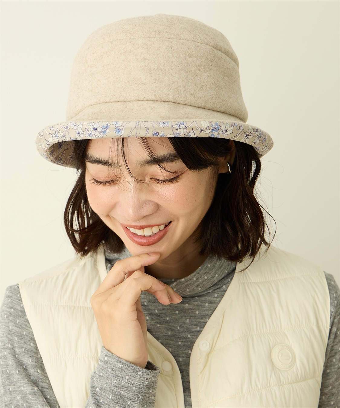 DECOY 【Liberty】リバティプリントふくれつばハット【蓄熱・サイズ調整できる】_sub_3