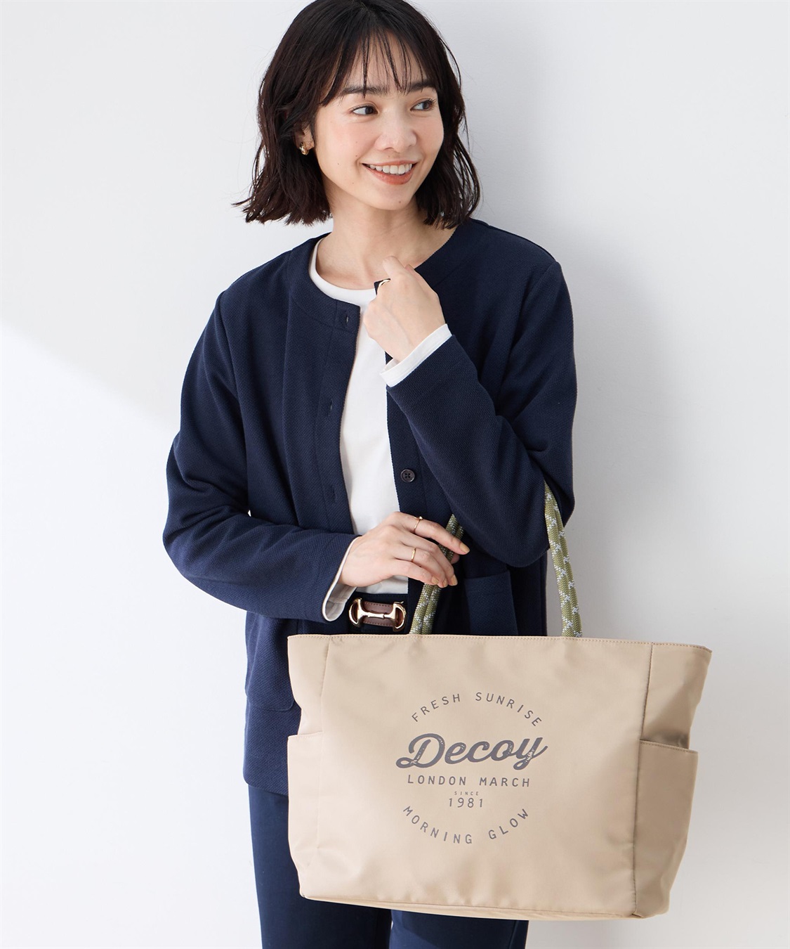 DECOY 【chiyoさんコラボ】ロンドンマーチロゴプリントトートバッグ_sub_2