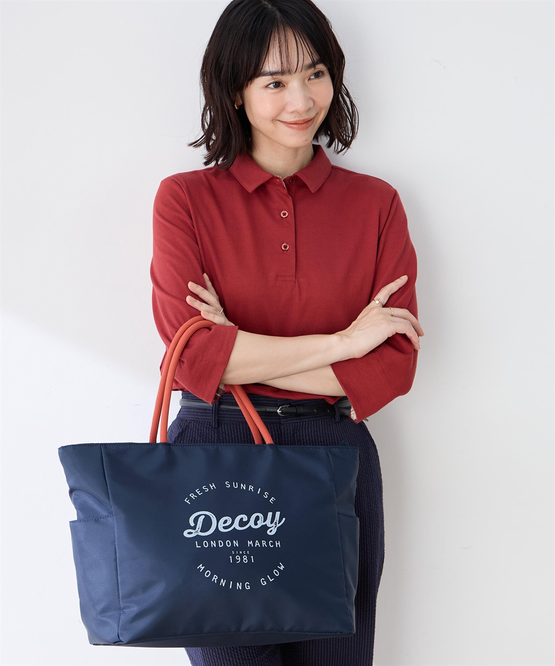 DECOY 【chiyoさんコラボ】ロンドンマーチロゴプリントトートバッグ_sub_4