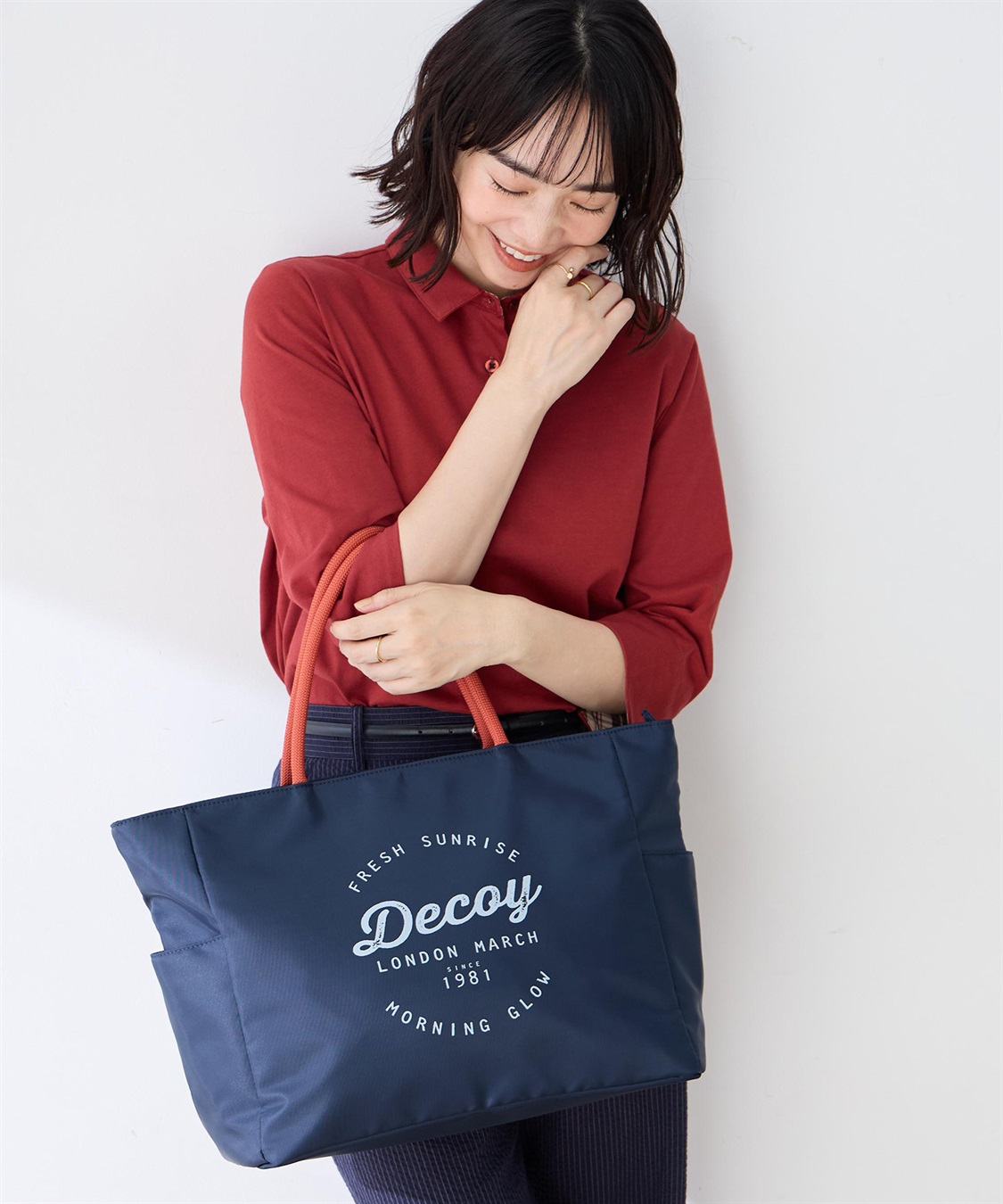 DECOY 【chiyoさんコラボ】ロンドンマーチロゴプリントトートバッグ_sub_5