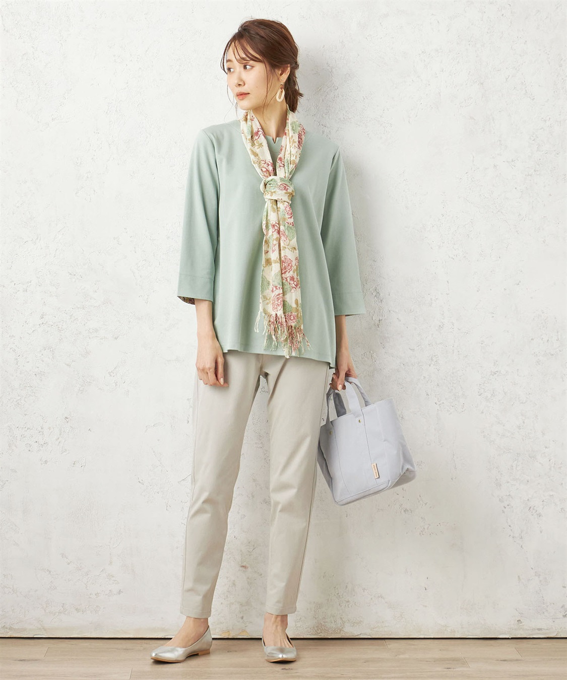 DECOY 花柄プリントストール_sub_3