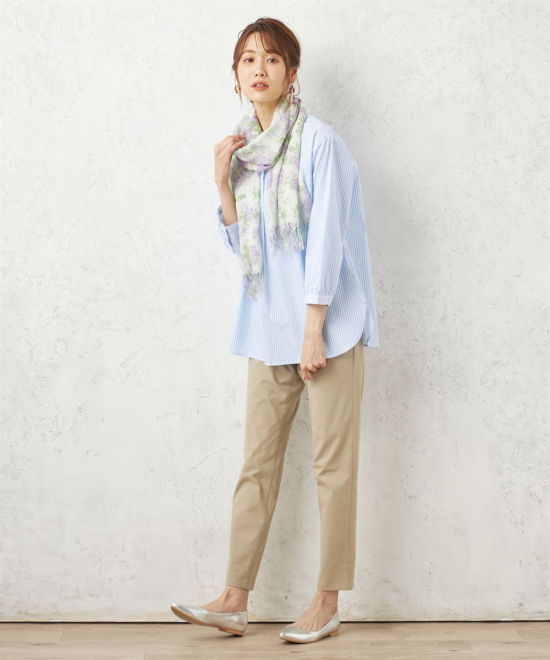 DECOY 花柄プリントストール_sub_5