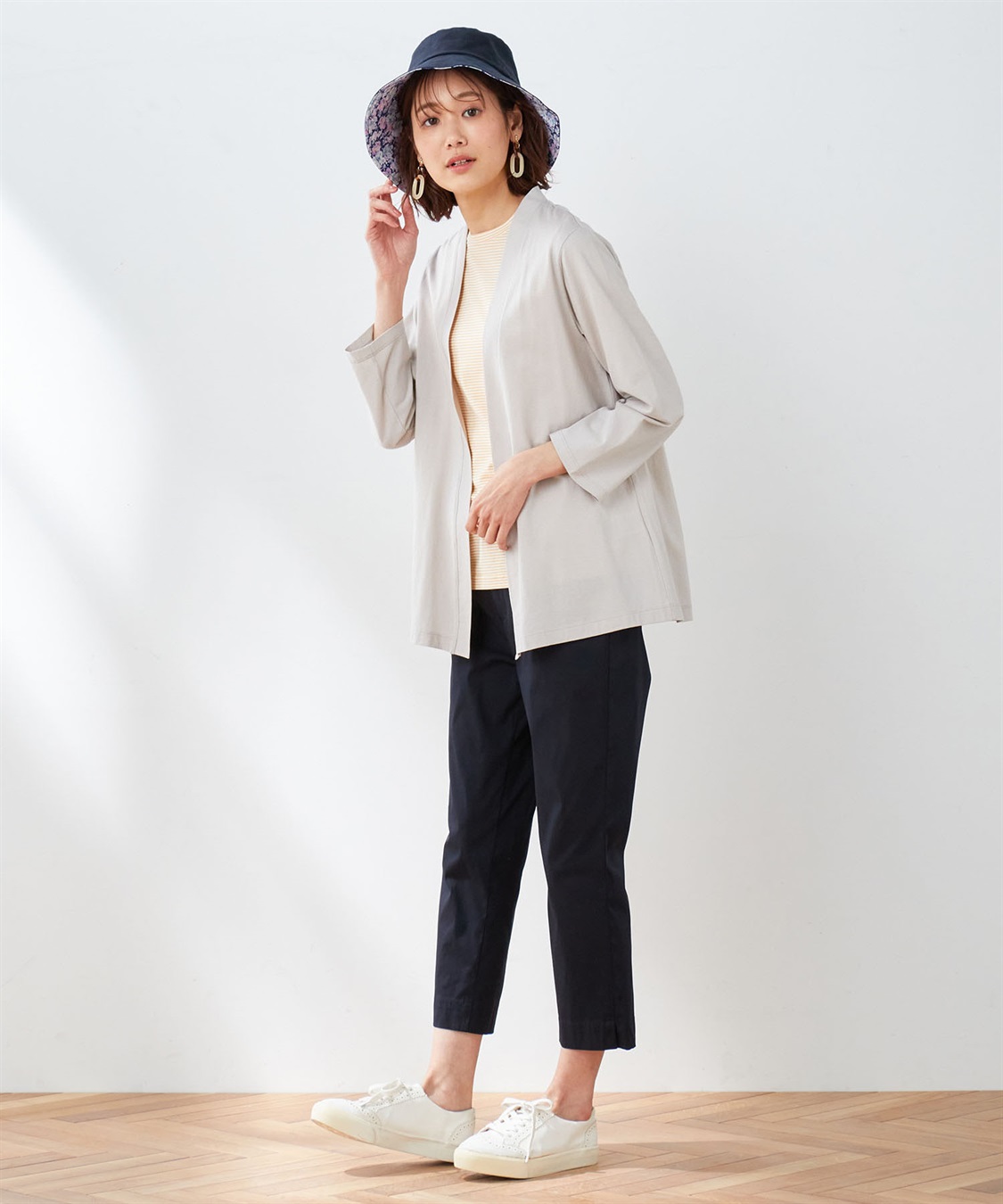 DECOY 花柄つば広ハット_sub_7