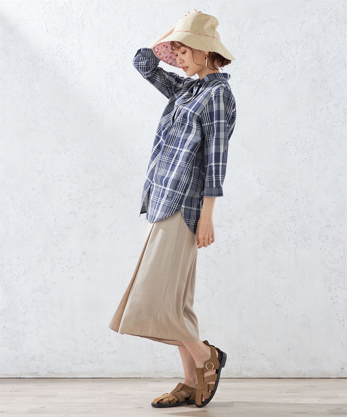 DECOY 花柄パイピングハット_sub_6