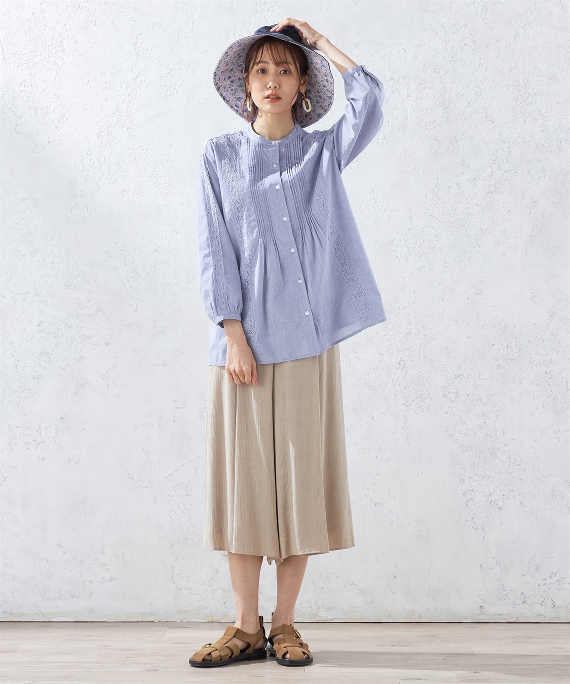 DECOY 花柄パイピングハット_sub_7