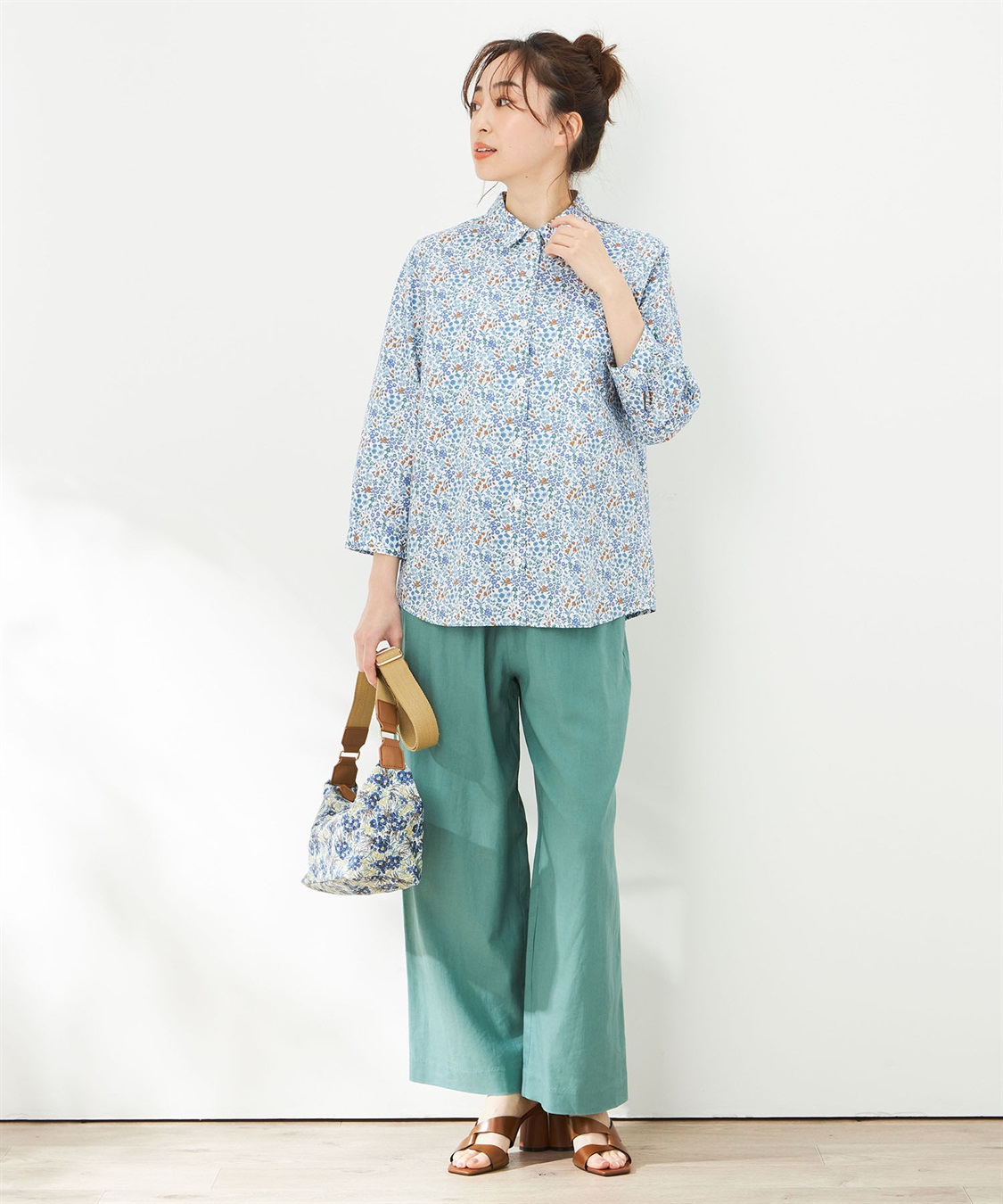 DECOY リバティプリントショルダーバッグ_sub_10