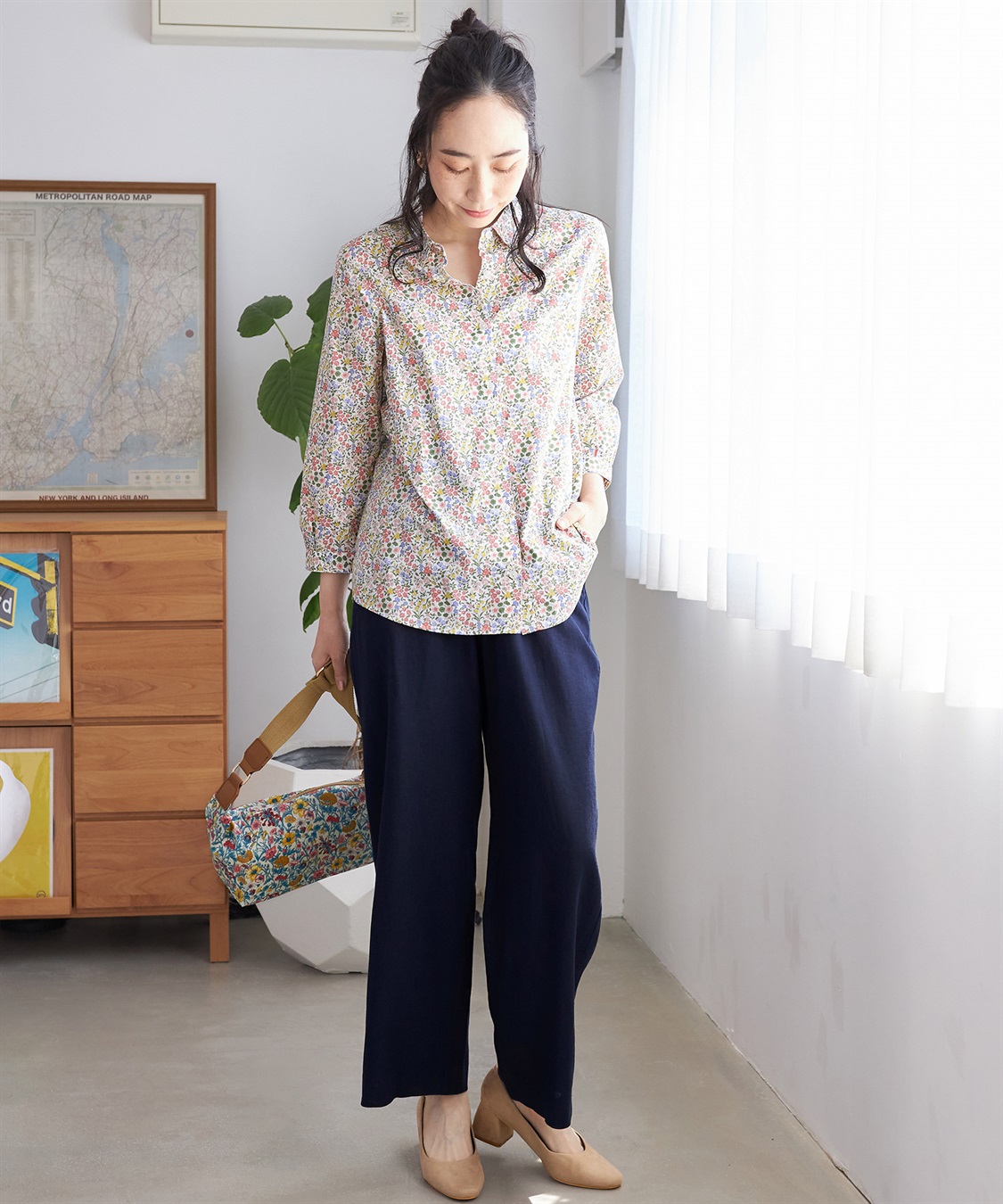 DECOY リバティプリントショルダーバッグ_sub_11