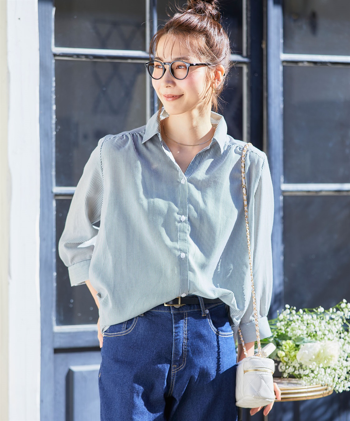 CROSS FUNCTION 《シワになりにくい》シャツ活エアーツイルタックシャツ【CF/クロスファンクション】_sub_7