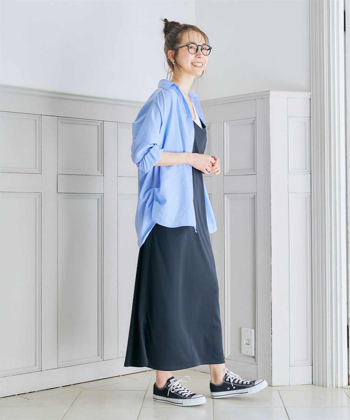 CROSS FUNCTION 《シワになりにくい》シャツ活エアーツイルタックシャツ【CF/クロスファンクション】_sub_14