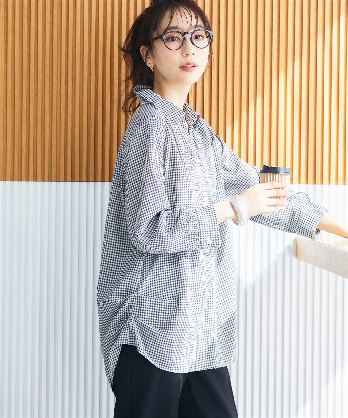 CROSS FUNCTION 《シワになりにくい》シャツ活エアーツイルタックシャツ【CF/クロスファンクション】_sub_18