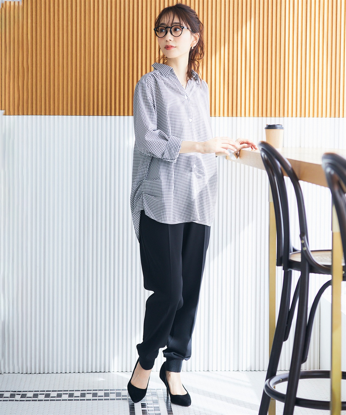 CROSS FUNCTION 《シワになりにくい》シャツ活エアーツイルタックシャツ【CF/クロスファンクション】_sub_20