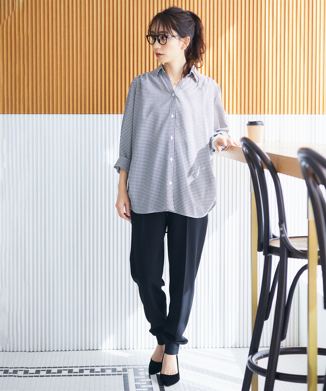 CROSS FUNCTION 《シワになりにくい》シャツ活エアーツイルタックシャツ【CF/クロスファンクション】_sub_21