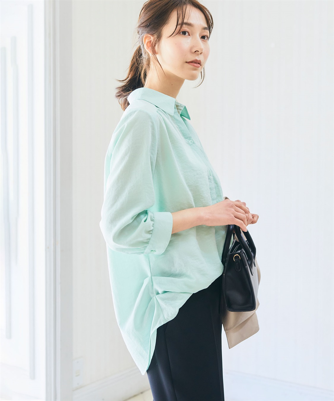 CROSS FUNCTION 《シワになりにくい》シャツ活エアーツイルタックシャツ【CF/クロスファンクション】_sub_22