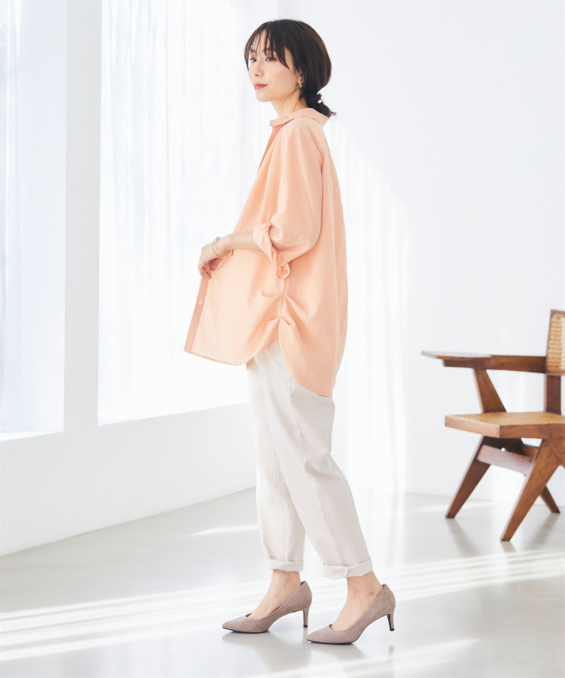 CROSS FUNCTION 《シワになりにくい》シャツ活エアーツイルタックシャツ【CF/クロスファンクション】_sub_28